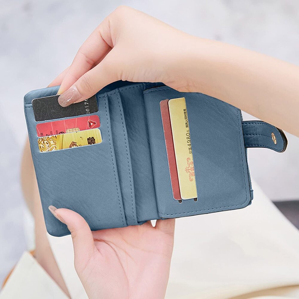 2350 Wallets Small Trifold Wallets Rfid Wallets Bifold, Billfold Leather View 6